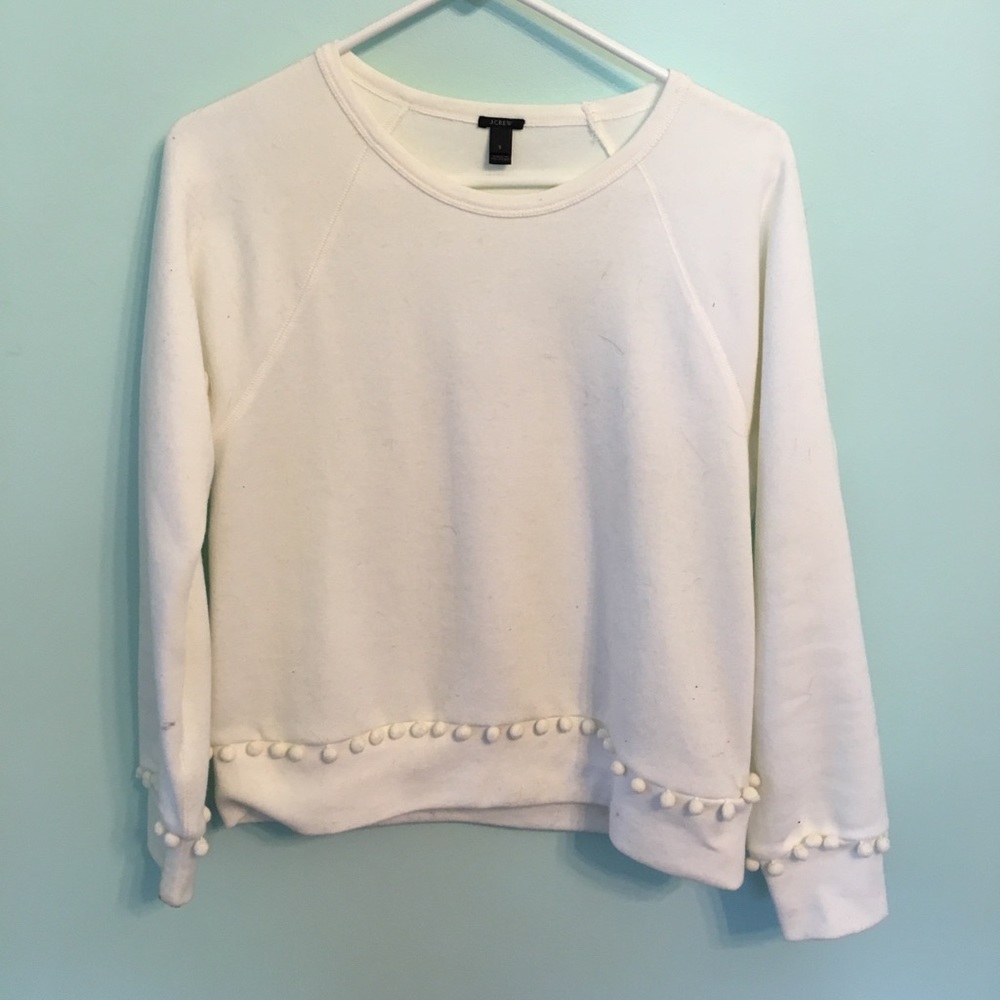 J Crew 3/4 sleeve crewneck sweatshirt